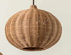 Handmade Pendant Light made of Braided Rattan | High & Bury
