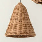 Handmade Pendant Light made of Braided Rattan | High & Bury