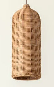 Handmade Pendant Light made of Braided Rattan | High & Bury