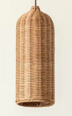 Handmade Pendant Light made of Braided Rattan | High & Bury