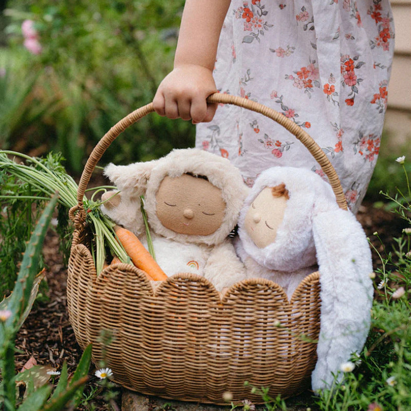 Handmade Storage Basket for Dolls | High & Bury
