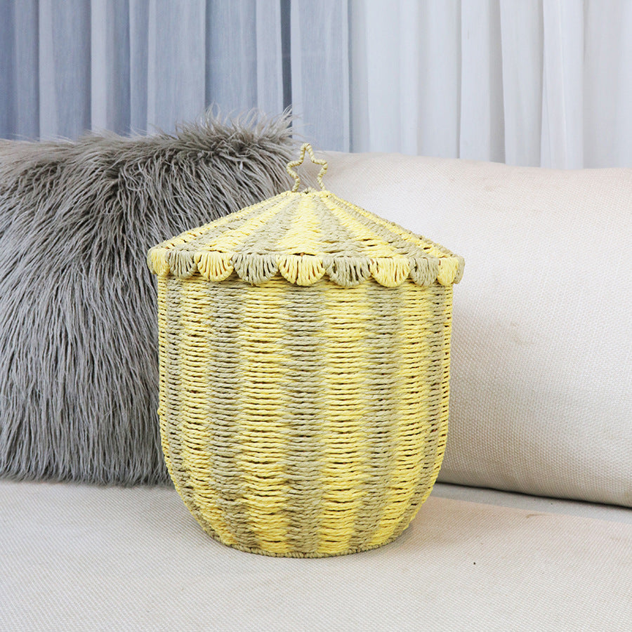 Handmade Storage Basket in Playful Design | High & Bury