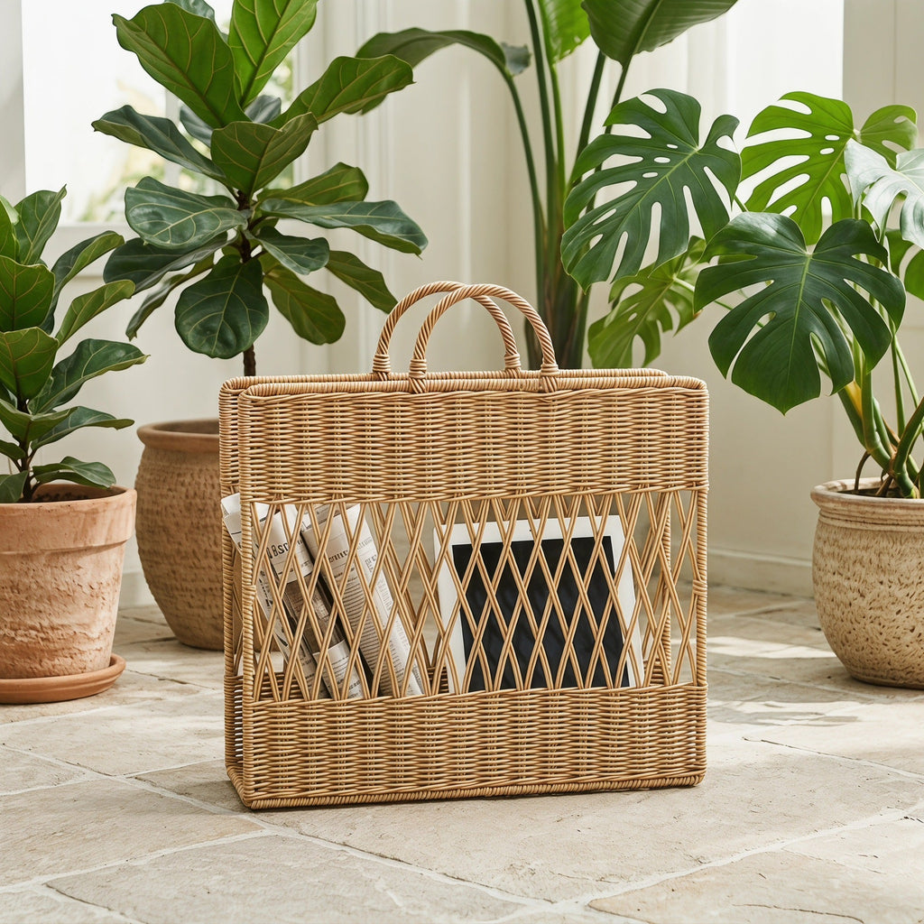 Handmade Storage Basket with Viewing Window | High & Bury