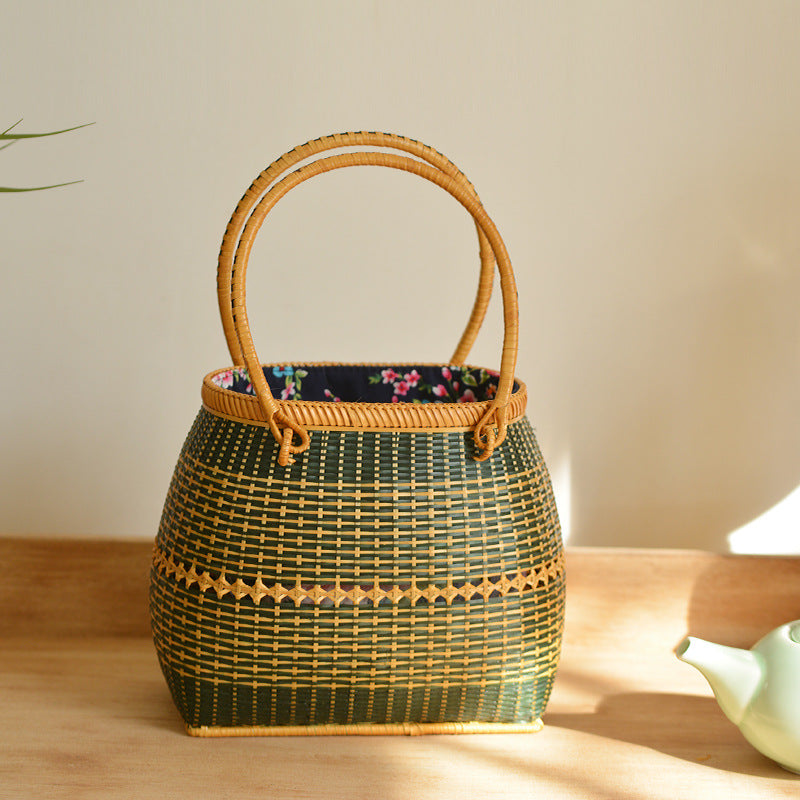 Handmade Synthetic Fiber Tote Bag | High & Bury