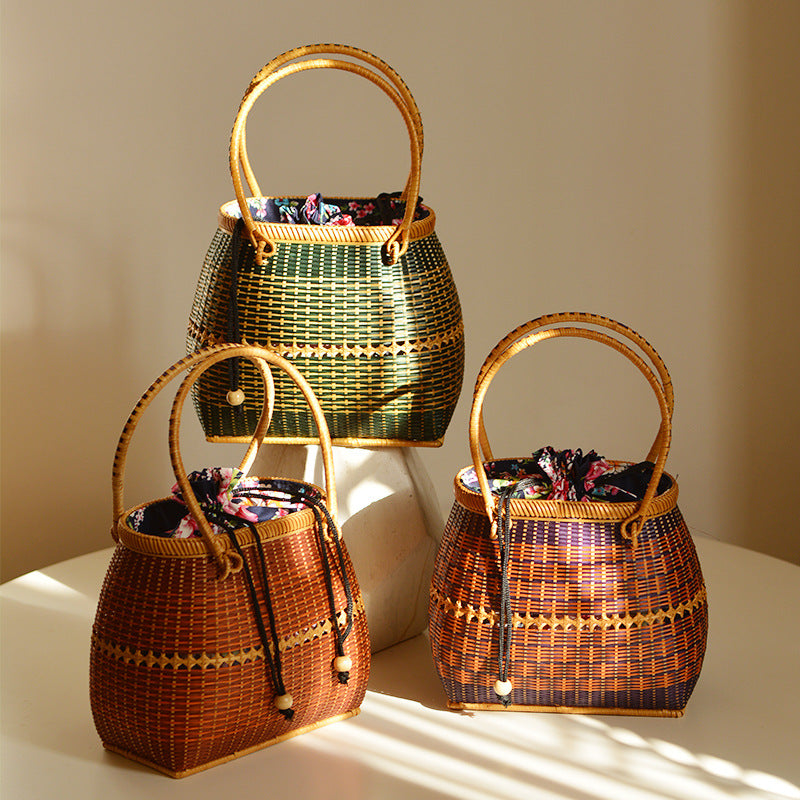 Handmade Synthetic Fiber Tote Bag | High & Bury