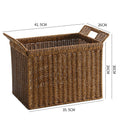 Handmade Woven Storage Basket Dark Brown | High & Bury
