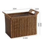 Handmade Woven Storage Basket Dark Brown | High & Bury