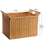 Handmade Woven Storage Basket Dark Brown | High & Bury