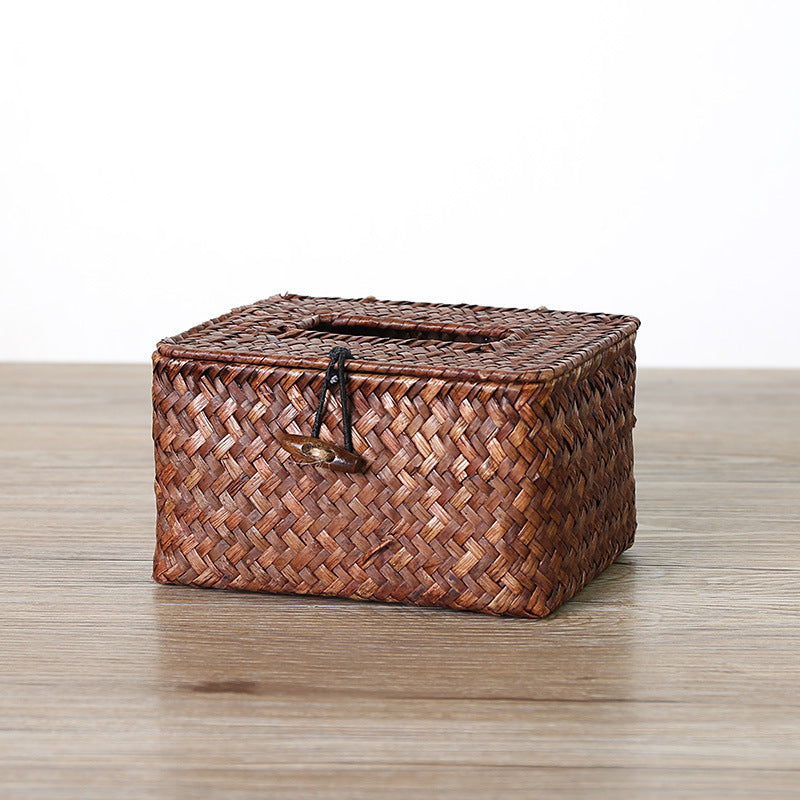 Handmade Woven Tissue Box Cover | High & Bury