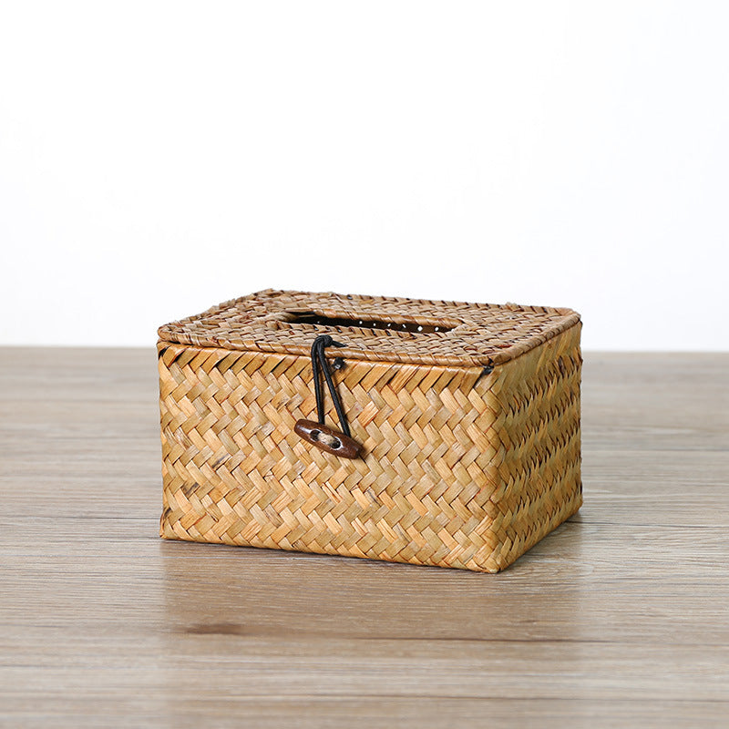 Handmade Woven Tissue Box Cover | High & Bury