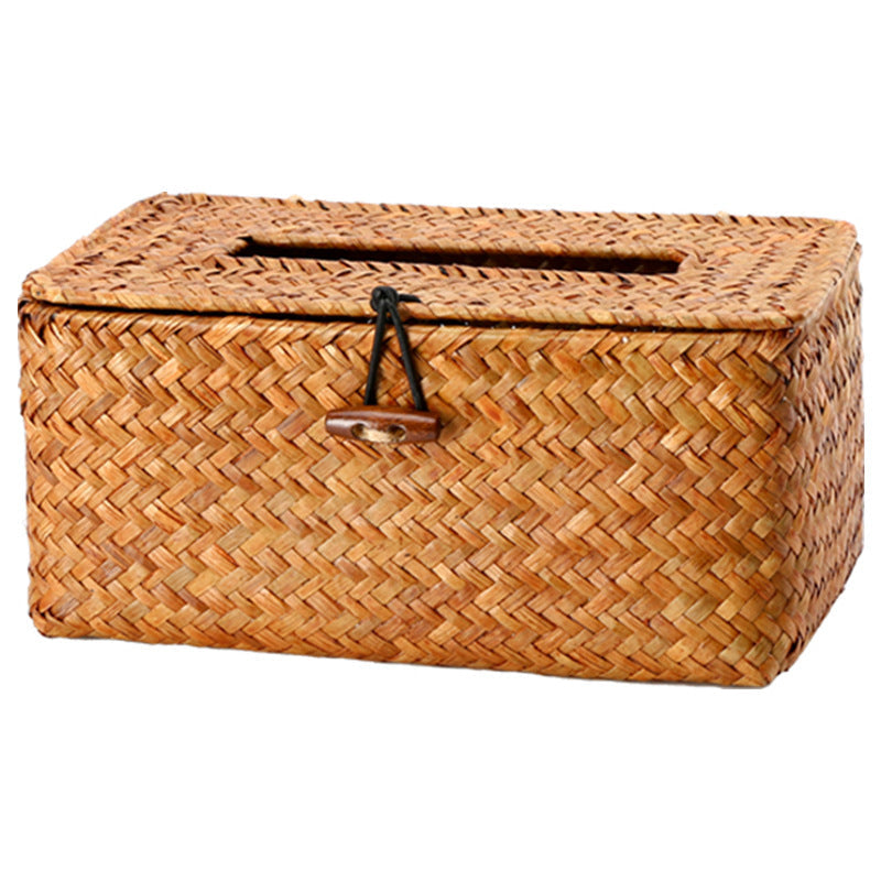 Handmade Woven Tissue Box Cover | High & Bury