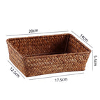Handwoven Bamboo Storage Tray | High & Bury