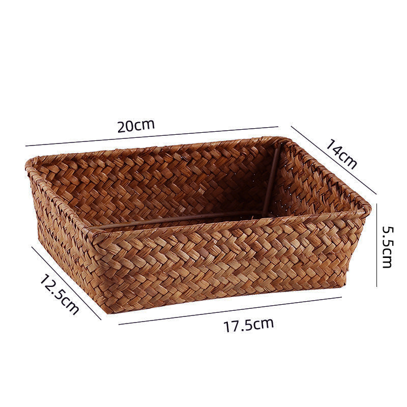 Handwoven Bamboo Storage Tray | High & Bury