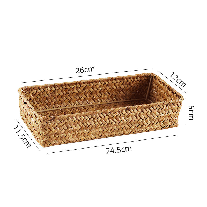 Handwoven Bamboo Storage Tray | High & Bury