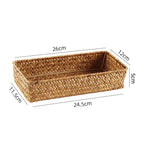 Handwoven Bamboo Storage Tray | High & Bury