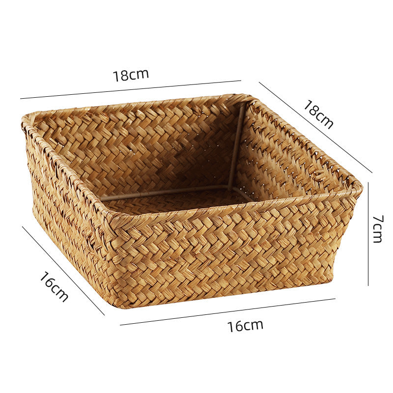 Handwoven Bamboo Storage Tray | High & Bury