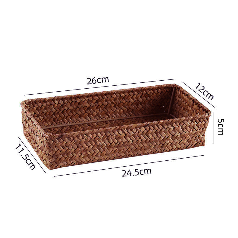 Handwoven Bamboo Storage Tray | High & Bury