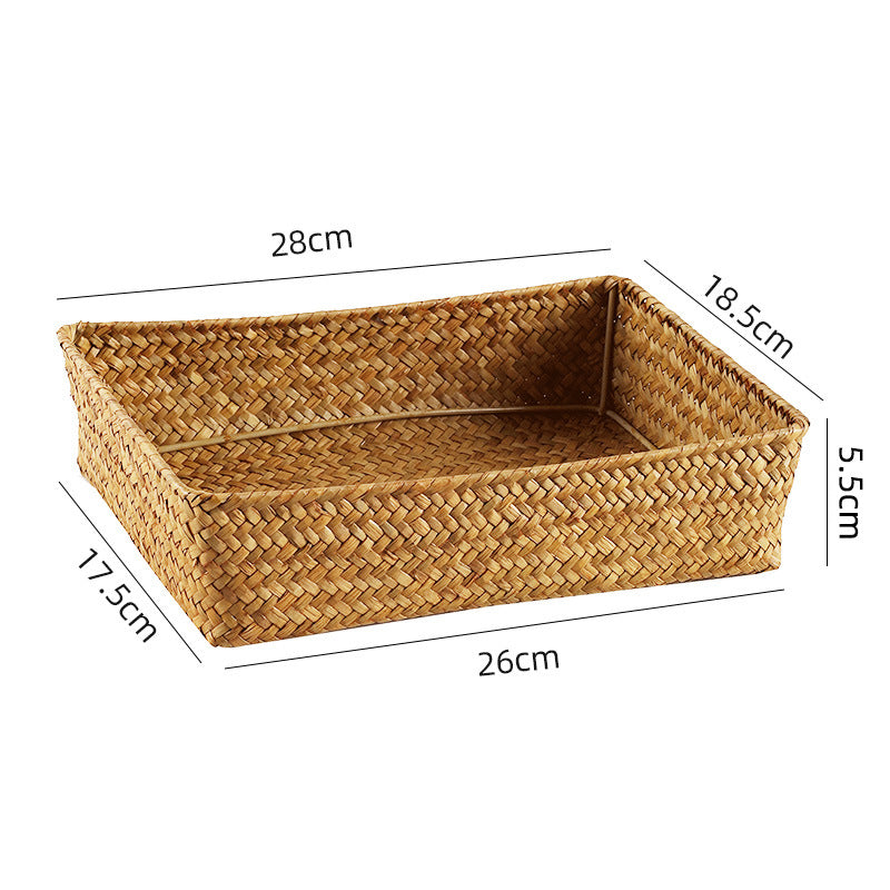 Handwoven Bamboo Storage Tray | High & Bury