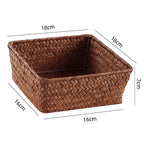 Handwoven Bamboo Storage Tray | High & Bury