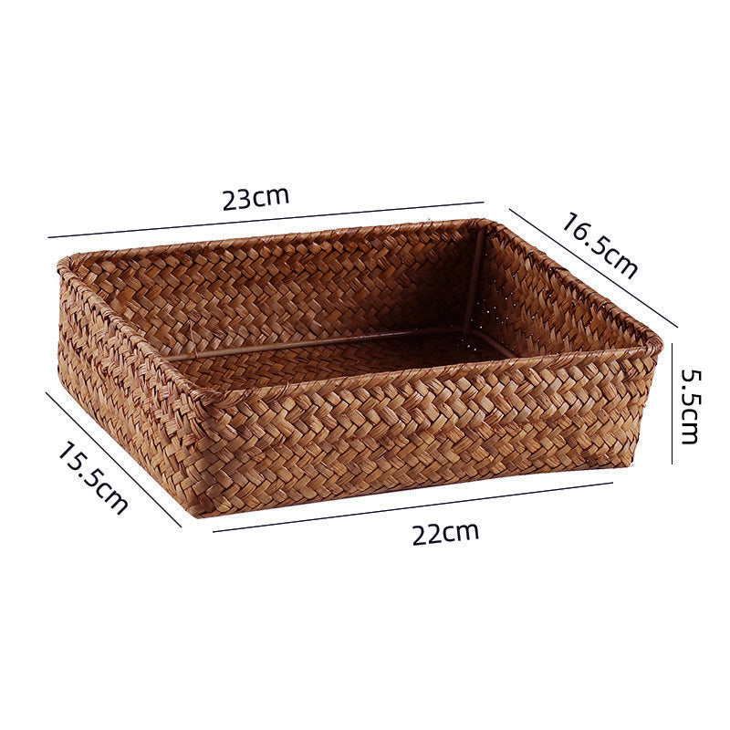 Handwoven Bamboo Storage Tray | High & Bury