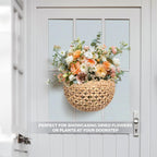 Handwoven Basket Green Beige | High & Bury