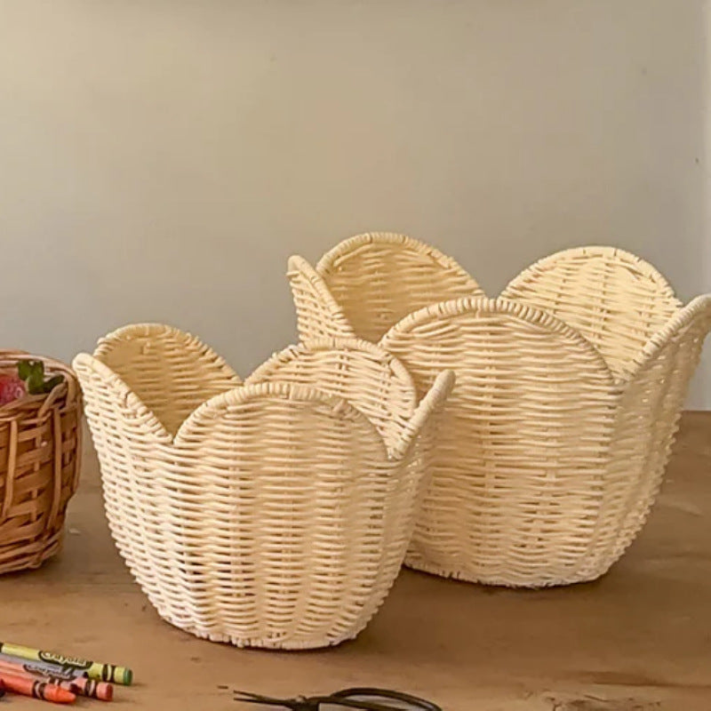 Handwoven Basket with Elegant Shape | High & Bury