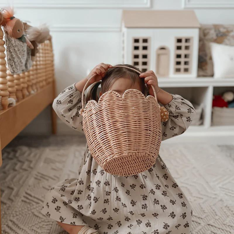 Handwoven Basket with Handle | High & Bury