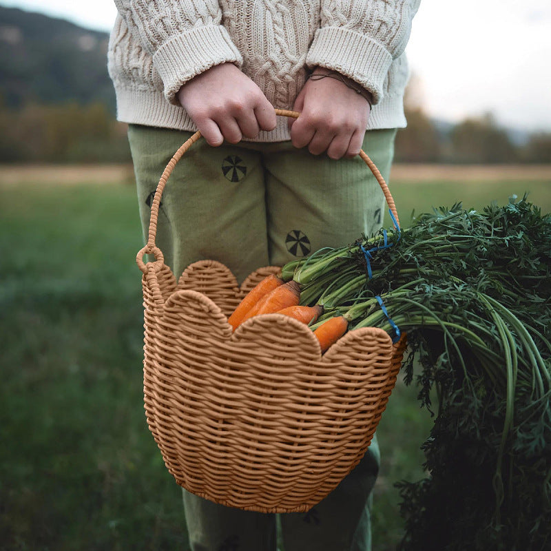 Handwoven Basket with Handle | High & Bury