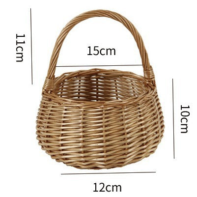 Handwoven Basket with Handle | High & Bury
