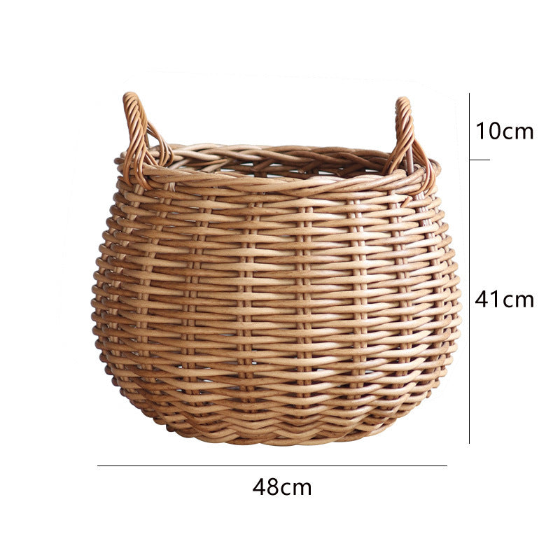 Handwoven Basket with Practical Handles | High & Bury