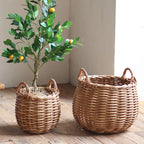 Handwoven Basket with Practical Handles | High & Bury