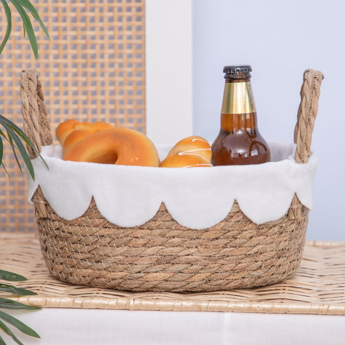 Handwoven Crumple Basket | High & Bury