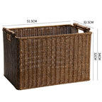 Handwoven Decorative Basket Light Brown | High & Bury