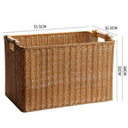 Handwoven Decorative Basket Light Brown | High & Bury