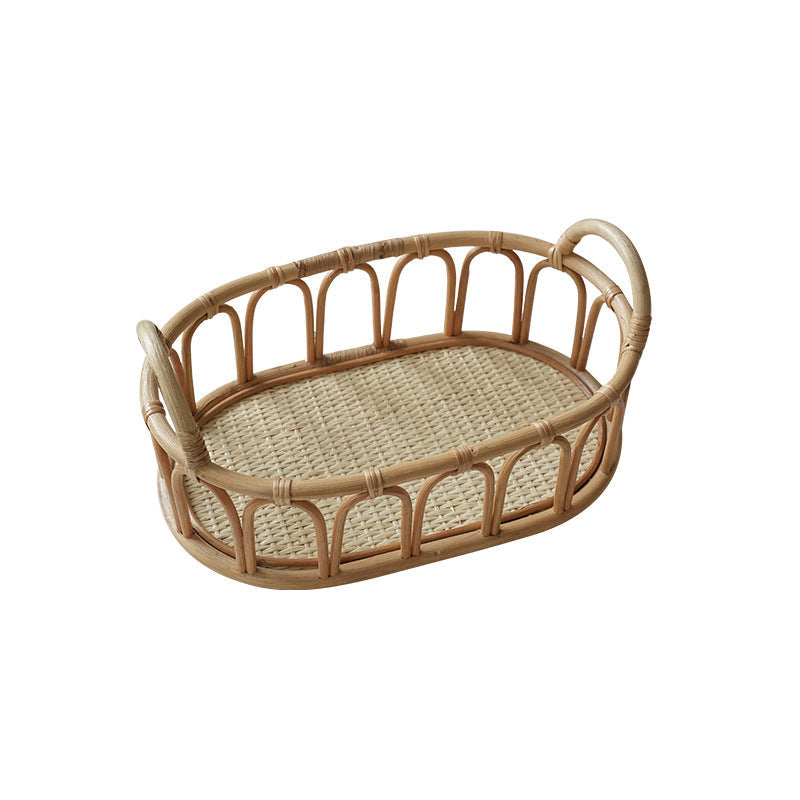 Handwoven Decorative Basket White | High & Bury