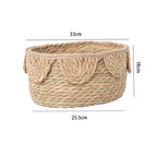 Handwoven Decorative Basket with Ruffles | High & Bury
