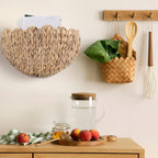 Handwoven Decorative Basket with Wave Pattern | High & Bury