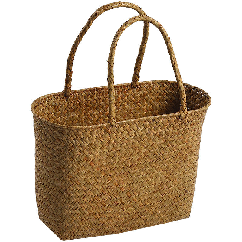 Handwoven Decorative Carry Basket | High & Bury