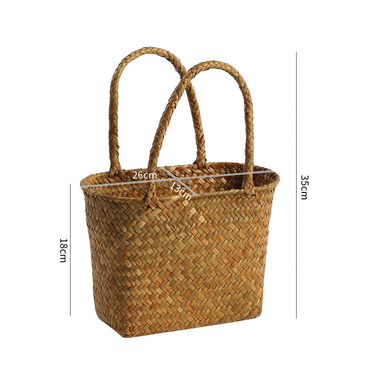 Handwoven Decorative Carry Basket | High & Bury
