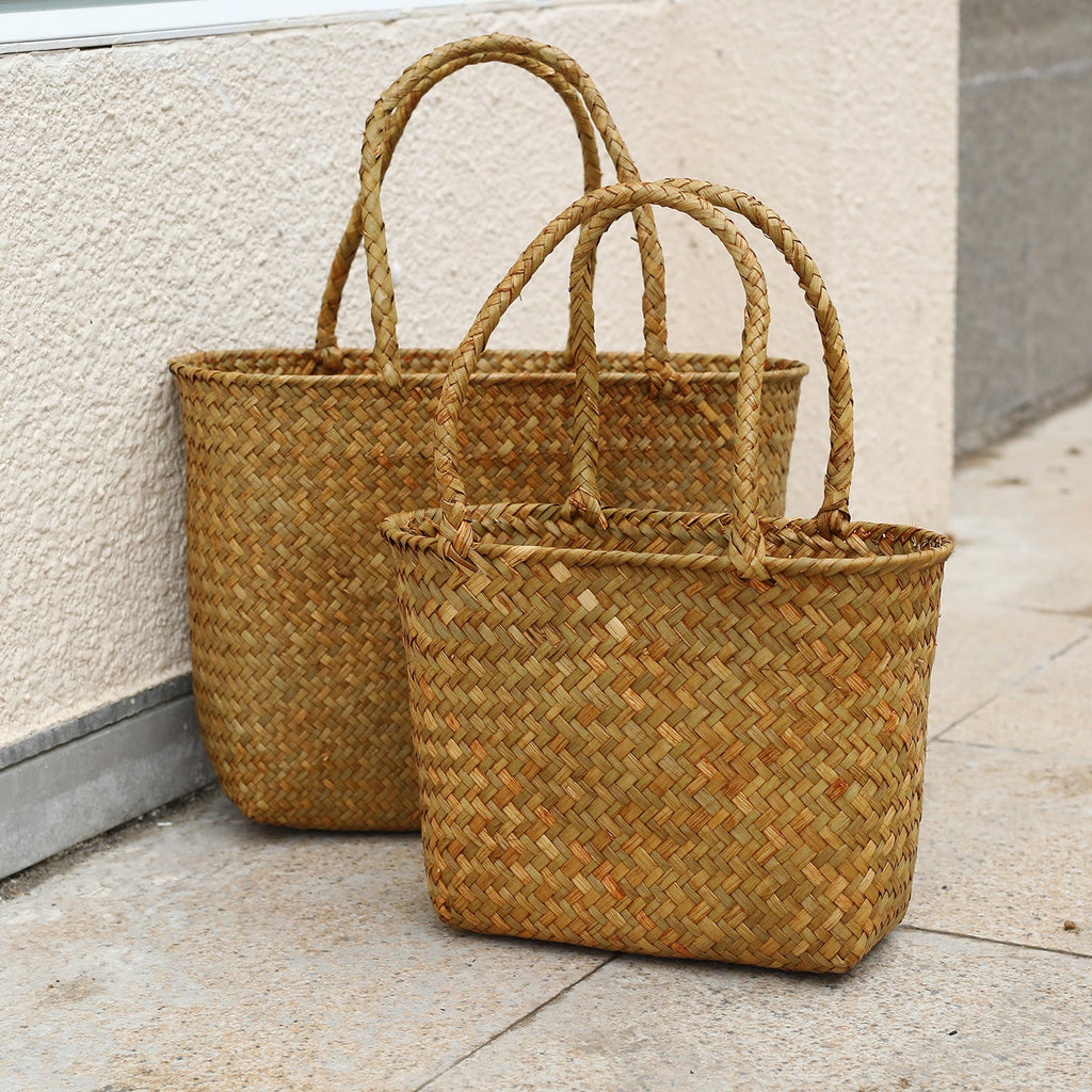 Handwoven Decorative Carry Basket | High & Bury