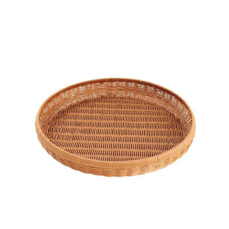 Handwoven Decorative Serving Tray | High & Bury