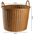 Handwoven Decorative Storage Basket Brown | High & Bury