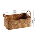 Handwoven Decorative Storage Basket Orange | High & Bury