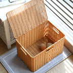 Handwoven Decorative Storage Chest | High & Bury