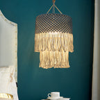 Handwoven Macrame Pendant Lamp | High & Bury