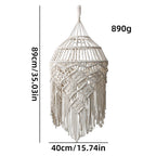 Handwoven Macrame Pendant Lamp | High & Bury