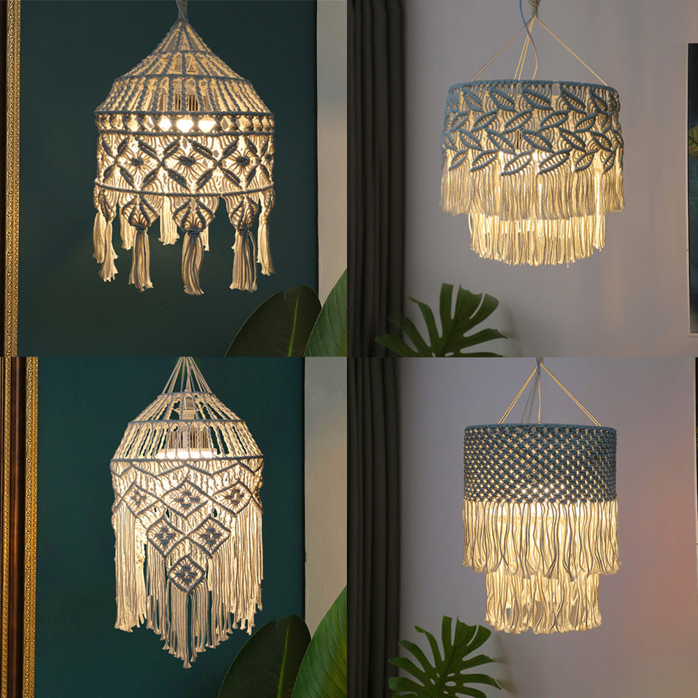 Handwoven Macrame Pendant Lamp | High & Bury