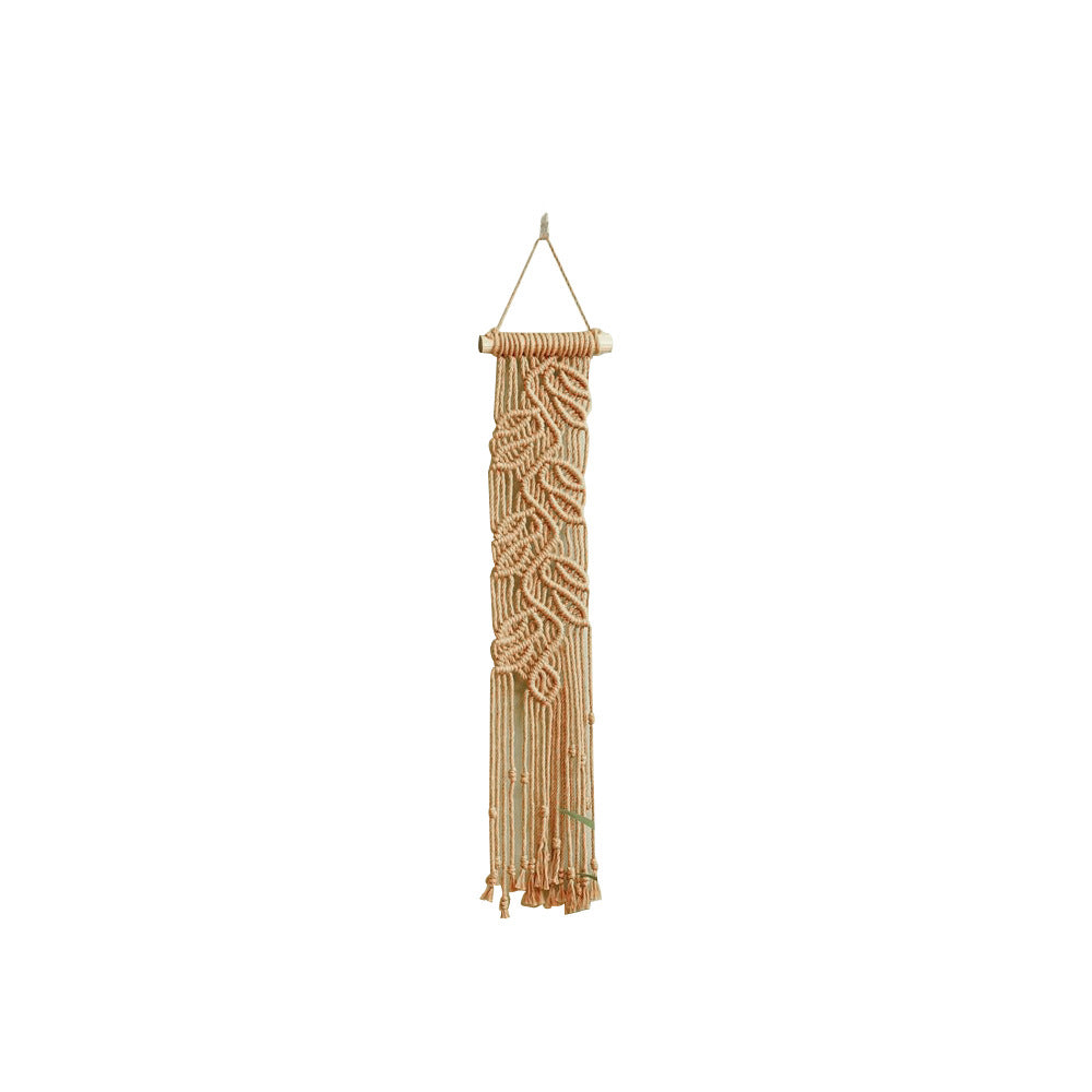 Handwoven Macrame Wall Decoration with Leaf Design | High & Bury