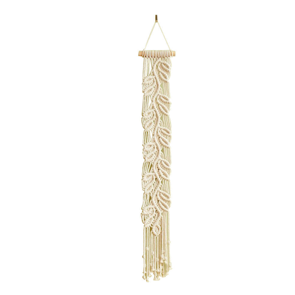 Handwoven Macrame Wall Decoration with Leaf Design | High & Bury
