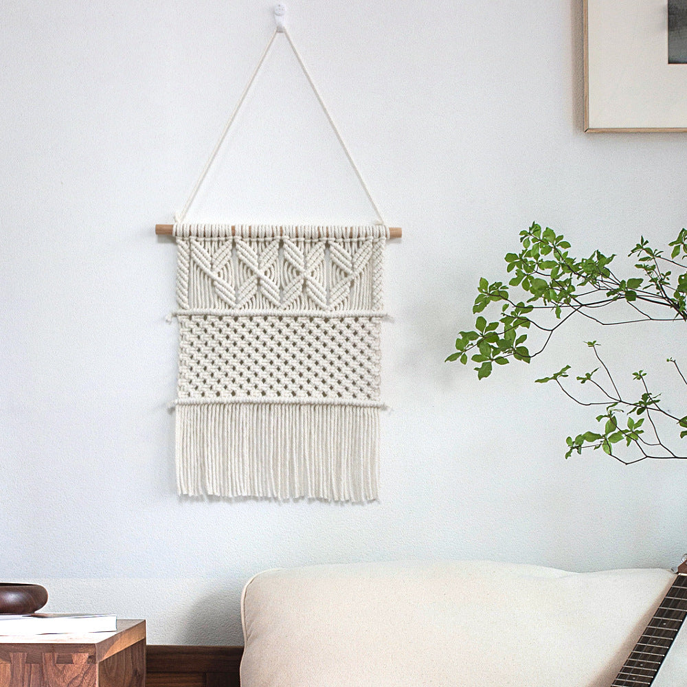 Handwoven Macrame Wall Hanging in Boho Style | High & Bury